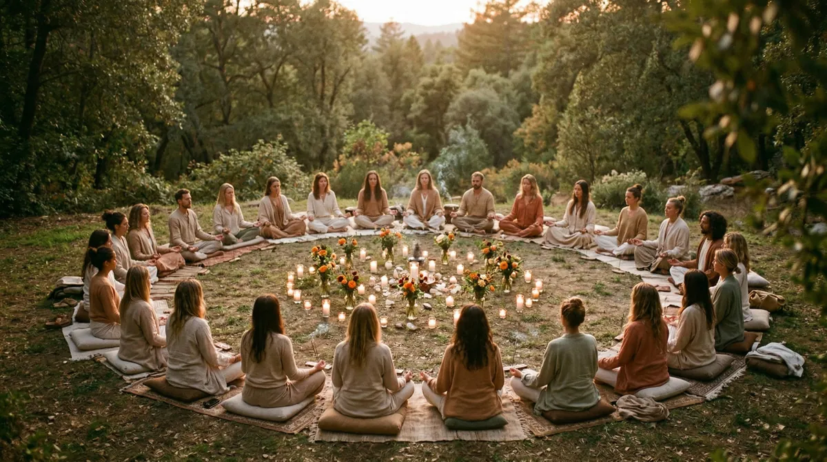 Collective meditation circle